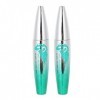 Mascara 2pcs mascara imperméable à leau longue durée allongeant les cils, pour la maison, cadeau