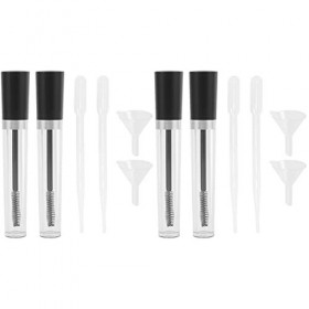 LALAFINA Recipient Creme 4 Ensembles Dentonnoirs pour de Mini Application de Conteneur de Cosmétiques Compte- Rechargeables 