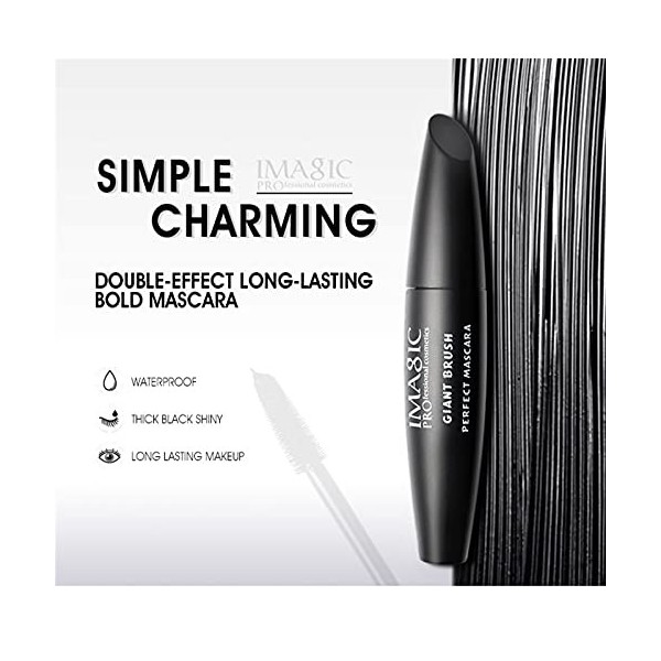 WXJ Curl Mascara imperméable, Cils concentrés de Cils de Curling de Cils concentrés épais et Rapides Color : 1 