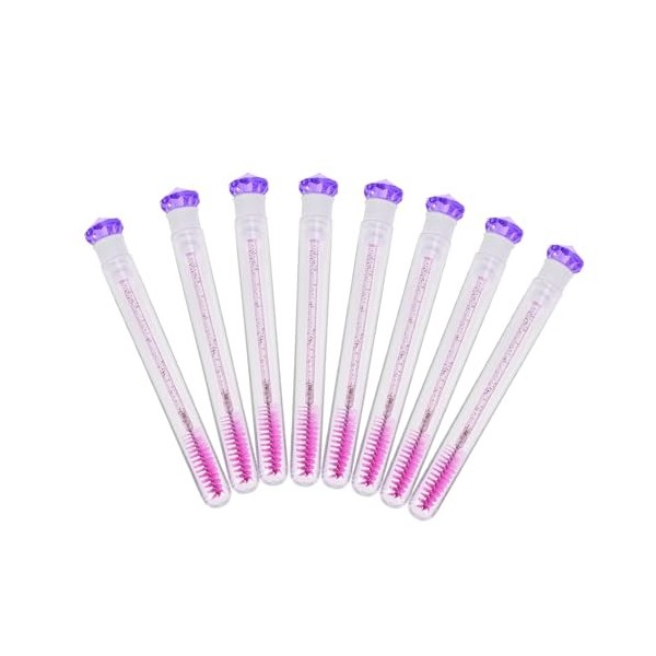 FRCOLOR 8 Pièces Brosse À Mascara Diamant Conteneur De Brosse De Maquillage Applicateur De Cils Fournitures DExtensions De C