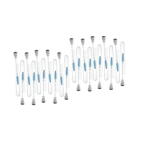 Beavorty 20 Pcs Diamant Mascara Brosse Maquillage Brosse Mascara Applicateur Maquillage Conteneur Cils Brosses Jetables Stras