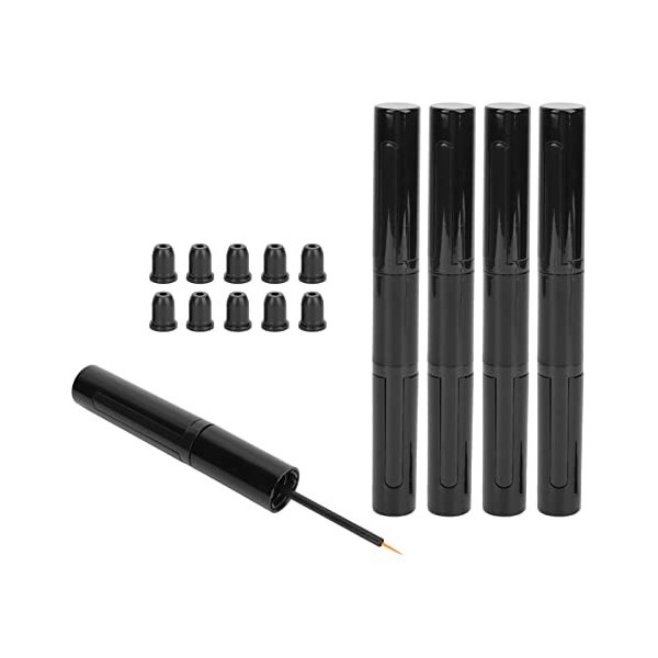 5pcs Mascara Tubes DIY Making Safe Durable Spiral Design Rechargeable Container, for Liquid Eyeliner