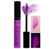 Mascara imperméable coloré - Maquillage de longueur des yeux intense fluorescent coloré imperméable | Outil de maquillage des