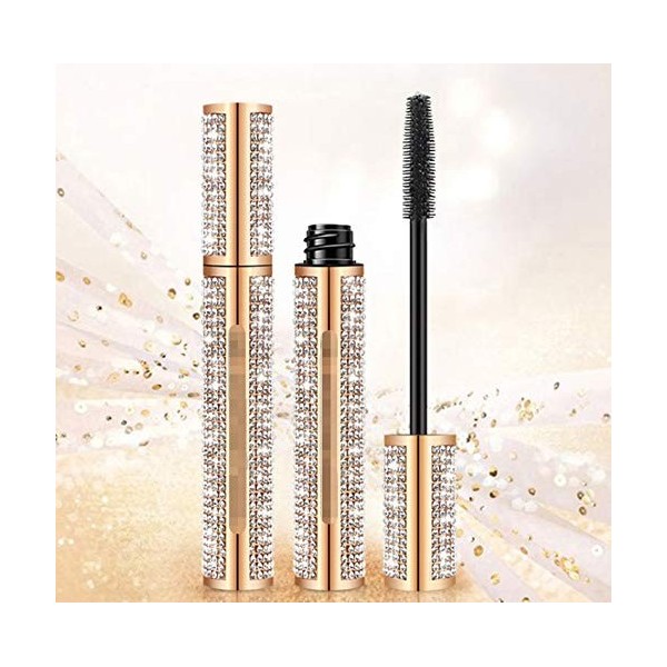 WXJ Diamant Mascara étoile 3D étanche Mascara for Cils Extension Noir épais Allongement Lashes Eye Cosmetics Couleur : N8023