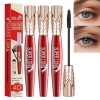 Yanquina Mascara,Yanqina Super Long Mascara-Long Curling Hold Makeup Mascara,4DStereo Luxurious Mascara,Instant Volumizing Ma