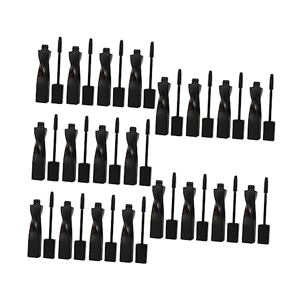 minkissy 12 Pièces Brosse À Cils Tube Vide Récipient Transparent Applicateur De Brosse À Sourcils Outil De Cils Contenants De