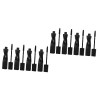 minkissy 12 Pièces Brosse À Cils Tube Vide Récipient Transparent Applicateur De Brosse À Sourcils Outil De Cils Contenants De