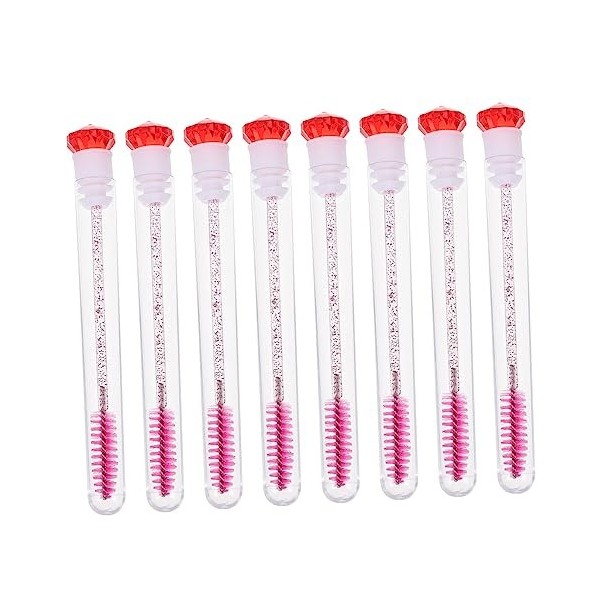 Beaupretty Brosse À Mascara En Diamant Outils De Cils Mascara De Maquillage Conteneur De Brosse De Maquillage 8Pcs Tubes De B