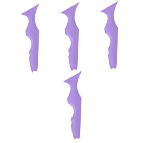 Beavorty 4Pcs Règle De Beauté En Silicone Outil De Cils Gadgets De Maquillage Eye-Liner Mascara Aide Au Dessin Aide À LEye-L