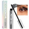 Wonderskin PowerFull Mascara, Mascara Volumateur Noir, Mascara Sans Bavure, Mascara Hypoallergénique, Mascara Noir pour Long