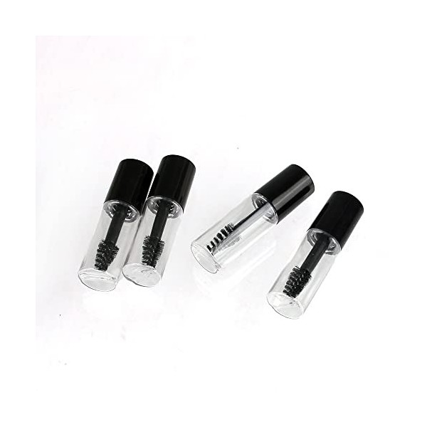 COSIDEA Lot de 71 mini tubes de mascara vides de 3 ml et baguette pour huile de ricin, conteneurs dhuile de cils, tubes de c