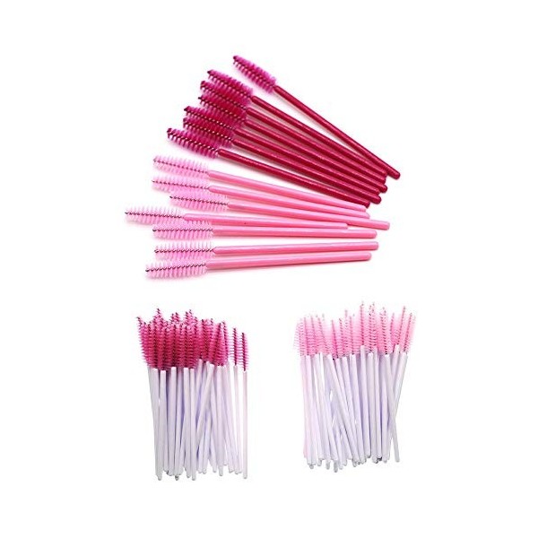 200 Pièces Jetable Brosse de Cils Yeux Mascara Maquillage Mini Cils Mascara Baguette Peigne à Sourcil Pinceau Maquillage Outi