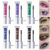 Lot de 6 super mascara colorés en fibre de soie,Vitamine-e 4D,Longue durée,Ultra-volumateur,Épais,En fibre de soie,Imperméabl