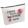 Med School Trousse de maquillage pour remise de diplôme Café Mascara Med School Repeat Cosmetic Bag Cadeau pour parents fiers