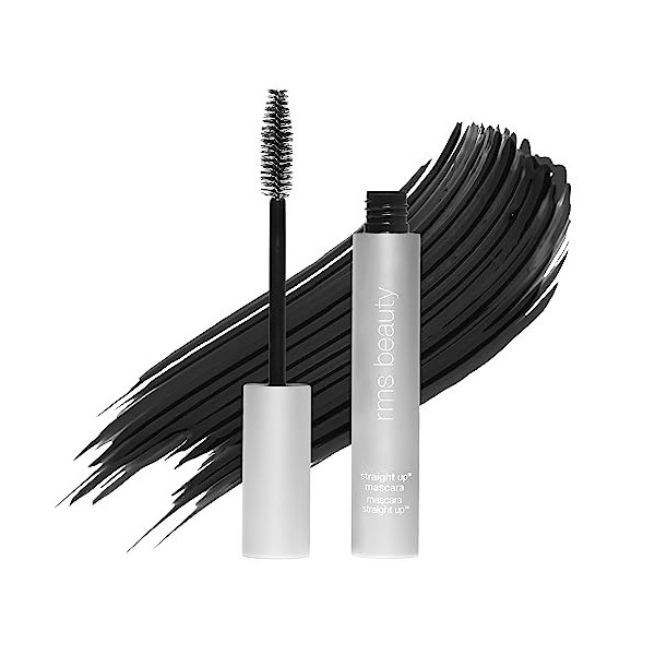 RMS Beauty Straight Up Volumizing Peptide Mascara - HD Black For Women 0.34 oz Mascara