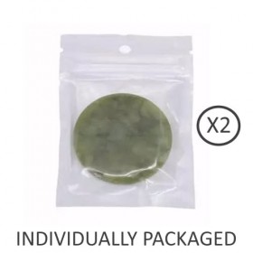 2 x pierres de jade, 50 x pinceaux à mascara rose cristal, 30 x autocollants de couverture en pierre de jade pour extensions 