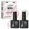 Mylee - Mygel - Lot de 2 Vernis Gel pour French Manucure de 10 ml - Gel UV/LED Soak-Off - Pour Nail Art, Manucure, Pédicure -