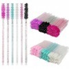 Rainmae Lot de 600 pinceaux à cils pour sourcils, huile de ricin, mascara, outils de maquillage pour extensions de cils