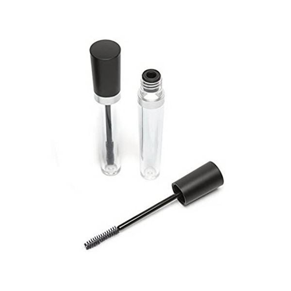 Bouteille rechargeable vide Tube de mascara vide vide for cils, tube de mascara vide de 7,5 ml avec baguette for les cils, bo