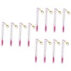 Beaupretty 12 Pcs Tube Mascara Brosse Dame Outils Brosse À Cils Jetable Porte-Clés En Cristal Cils Peigne À Sourcils Applicat