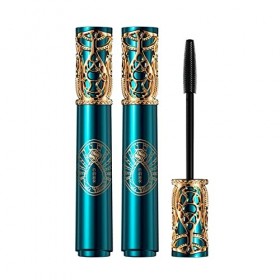 Mascara Cheveux Mascara Mince Épais Curling Grande Capacité Grande Tête De Brosse Mascara Épais Noir Mascara Longue Durée 2pc