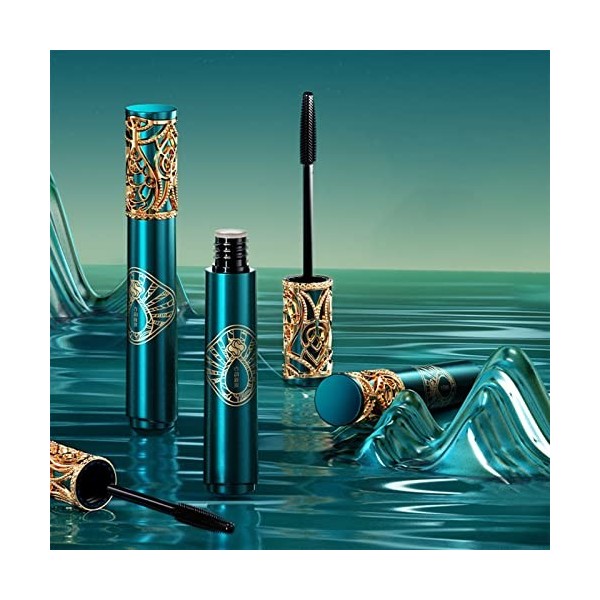 Mascara Cheveux Mascara Mince Épais Curling Grande Capacité Grande Tête De Brosse Mascara Épais Noir Mascara Longue Durée 2pc