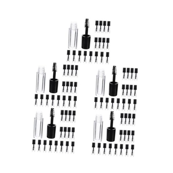 HOMSFOU 40 Pcs Cils Vides Tube De Mascara Clair Tubes De Mascara Transparents Flacons De Mascara Conteneurs De Cils Fournitur