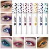 Coffret Maquillage Ado Color Eye Black Japanese Cosplay Curling Eye Black est long et ne se décolore pas 7 couleurs Mascara c