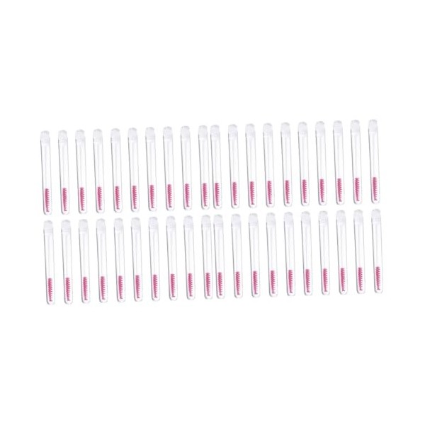 minkissy 40 Pcs Brosse DExtension De Cils Kit De Cosmétologie Mascara Clair Pour Cils Contenants Cosmétiques De Voyage Bross