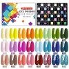 SINZONeu Vernis Semi Permanent, 33 Manucure Nail Art Lot Vernis à Ongles Gel UV LED Nail Polish 30 ouleurs Populaire Avec Bas