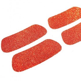 Eyeblack Bandes de paillettes, idéal pour jeu Jour et Tailgate, Orange, 2&nbsp;paires