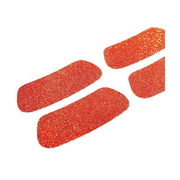 Eyeblack Bandes de paillettes, idéal pour jeu Jour et Tailgate, Orange, 2 paires