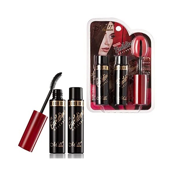10 Pcs Mascara Croissance des Cils,Curling Mascara Effet Faux Cils Mascara allongeant pour Cadeaux - Riche en Fibres élastiqu