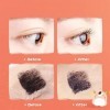 XUNCHUNG 4pcs Volume imperméable et Longueur Mascara, Fibre de Soie 4D EYLASHES Ultra-Fine Extension Mascara VOLUMENT Extensi