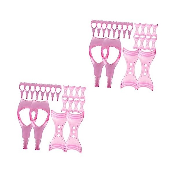 minkissy 4 Ensembles Carte De Cils Peigne À Cils Auxiliaire Brosse À Cils Applicateur De Bouclier De Mascara Bouclier De Cils