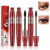 2 In 1 Lengthening Curling Mascara, 4d Fiber Curl Long Lasting Waterproof Mascara, Voluminous Mascara Waterproof, Silk Fiber 