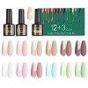 SINZONeu Vernis Semi Permanent -15 pcs, Manucure Nail Art Lot Vernis à Ongles Gel UV LED Nail Polish 12 Couleurs Populaire Av