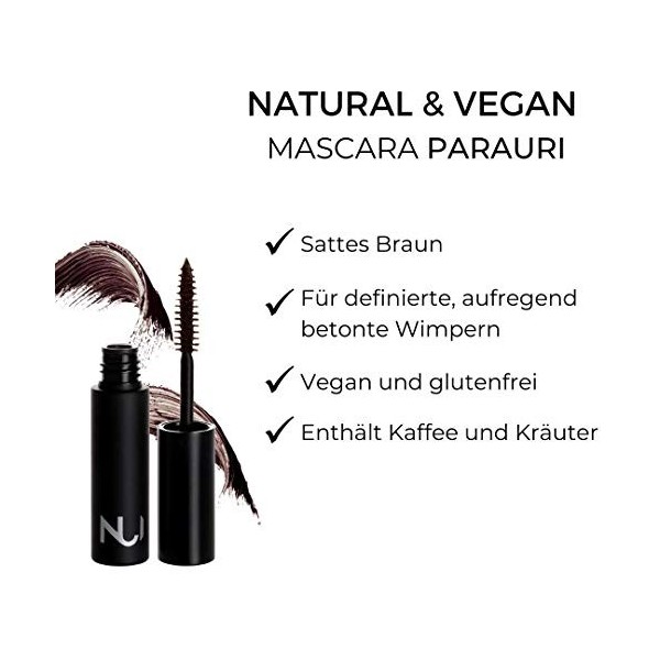 NUI Cosmetics Natural Mascara PARAURI - cosmétiques naturels mascara végétalien naturellement sans gluten Make Up