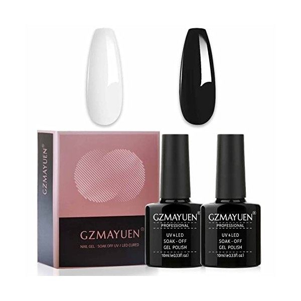 GZMAYUEN Vernis Semi Permanent Rose Nude 6PCS Rose Pale Pastel Gel Couleur Ongle UV Soak Off Rose Clair Polish French Manucur