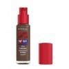 Rimmel London Lasting Finish 35 Hour, 610 Tiramisu, fond de teint, longue tenue, hydratant, formule vegan, couvrance totale, 