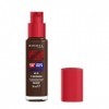 Rimmel London Lasting Finish 35 Hour, 700 Ebony, fond de teint, longue tenue, hydratant, formule vegan, couvrance totale, 30 