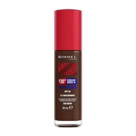 Rimmel London Lasting Finish 35 Hour, 700 Ebony, fond de teint, longue tenue, hydratant, formule vegan, couvrance totale, 30&nbsp;