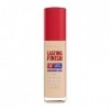 Rimmel London Lasting Finish 35 Hour, 001 Pearl, fond de teint, longue tenue, hydratant, formule vegan, couvrance totale, 30 