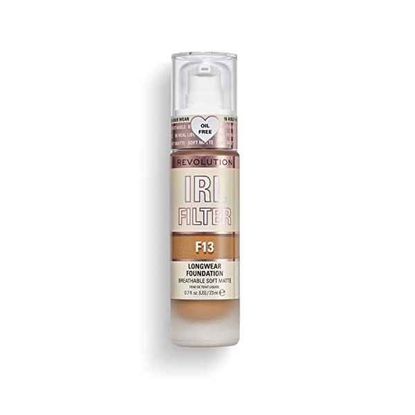 Makeup Revolution, Irl Filter, Longwear, Fond de Teint, F13, 23ml