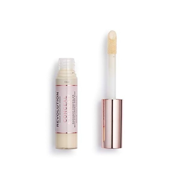 Makeup Revolution, Correcteur de teint et hydratation, C0.2, 13ml