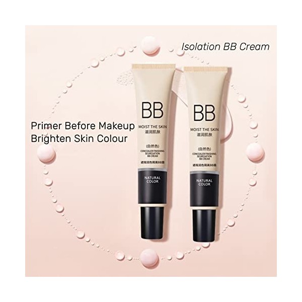 BB Cream 30 Ml/G Apprêt de Maquillage Longue Durée Anti-cernes à Couverture Complète pour Fournitures de Maquillage Crème B