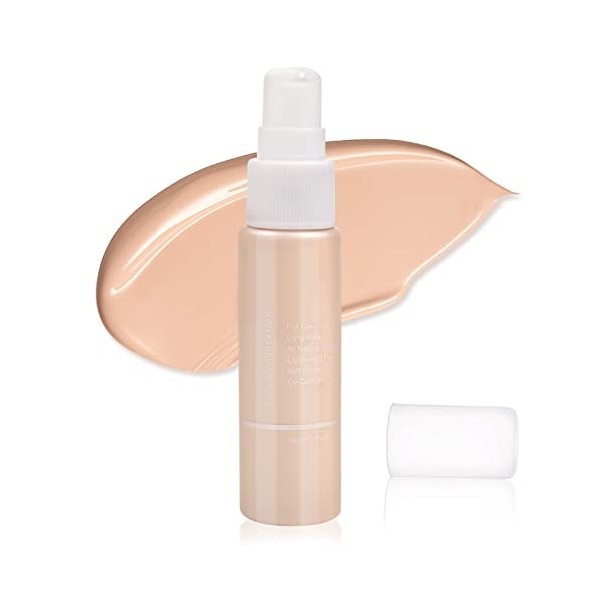 Boobeen Fond de Teint Liquide Correcteur de Teint Correcteur de Teint, Longue Tenue, Eclaircisseur de Peau & Contour