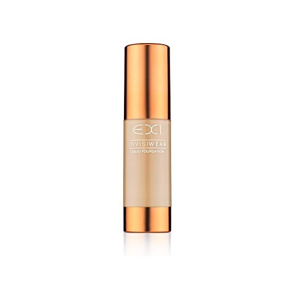 EX1 Cosmetics Invisiwear Foundation Fond de Teint Liquide, Teinte 7.0 – Vegan, sans huile, ni parfum, testé dermatologiquemen