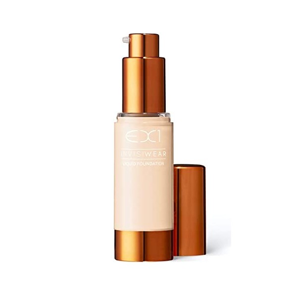 EX1 Cosmetics Invisiwear Foundation Fond de Teint Liquide, Teinte 7.0 – Vegan, sans huile, ni parfum, testé dermatologiquemen