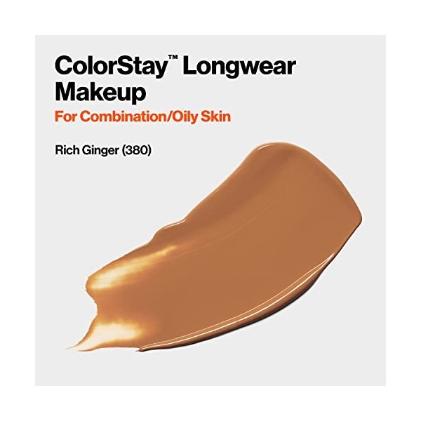 Revlon ColorStay Makeup 30ml - 380 Rich Ginger Combination/Oily Skin